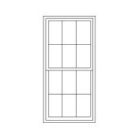 Jeld-Wen Brickmould Series Vinyl Double Hung Windows - Optional ...